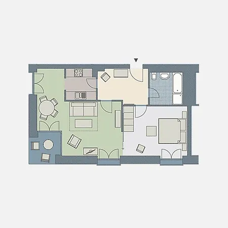 Kaiservillen Heringsdorf - Ferienwohnung Mit 1 Schlafzimmer Und Terrasse D102 Exterior photo